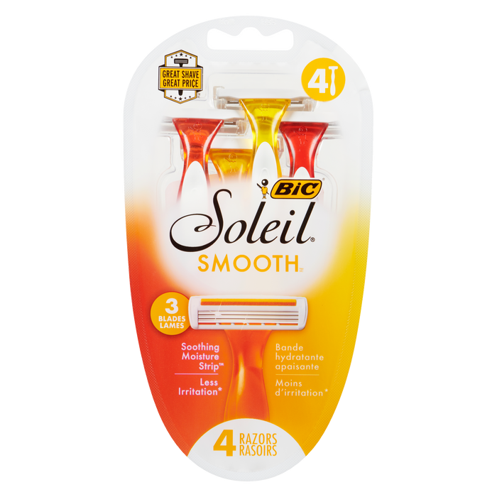 BIC Soleil Smooth 3 Blades 4 Razors