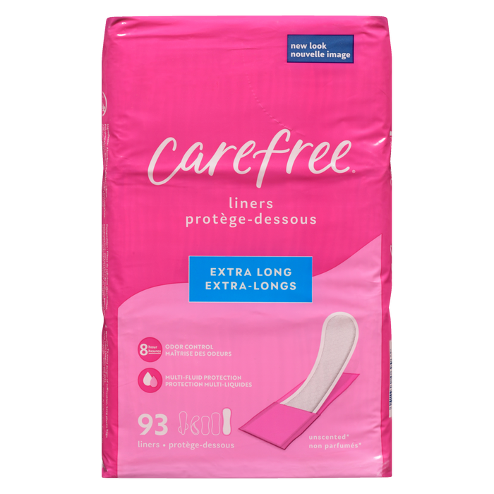 Carefree Unscented 93 Extra Long Liners