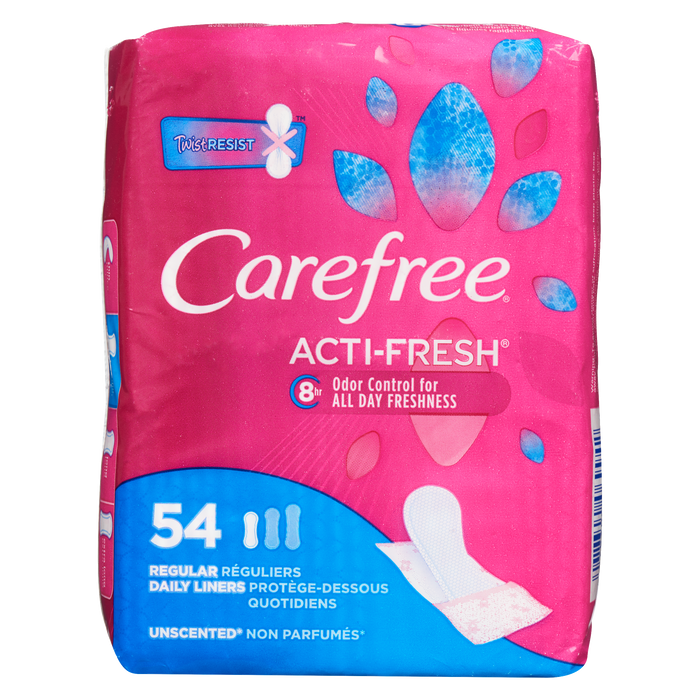 Carefree Acti-Fresh Unscented 54 Regular Daily Liners