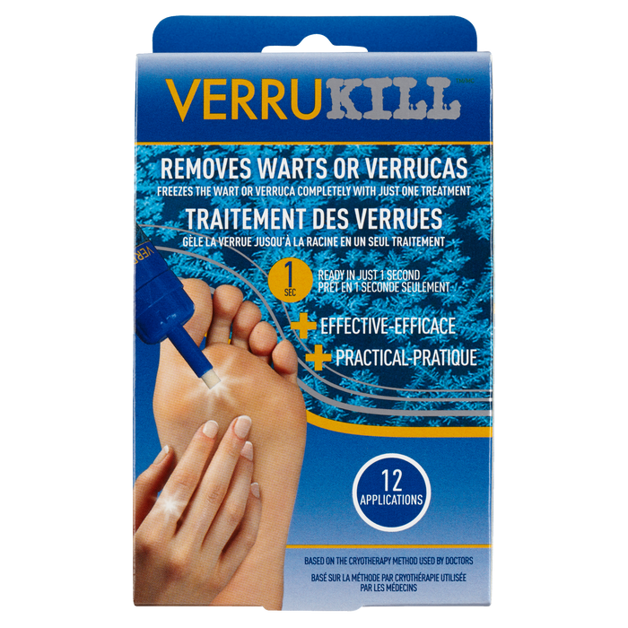 Verrukill élimine les verrues ou les verrues 12 applications 50 ml