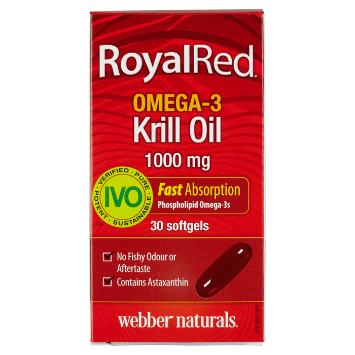 Huile de krill Royal Red Omega-3 1000 mg 30 gélules