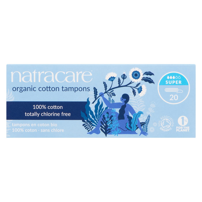 Tampons en coton biologique Natracare Tampons en coton biologique Super 20