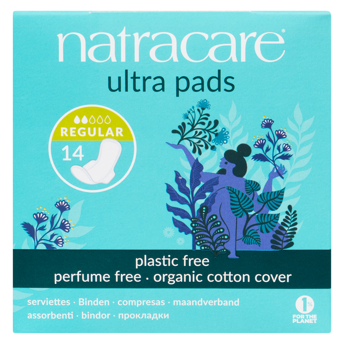 Serviettes hygiéniques Natracare Ultra Regular 14 serviettes hygiéniques Ultra