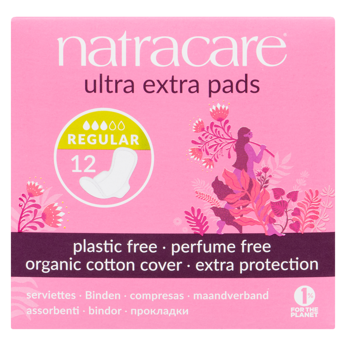 Serviettes hygiéniques Natracare Ultra Extra Regular 12 serviettes Ultra Extra