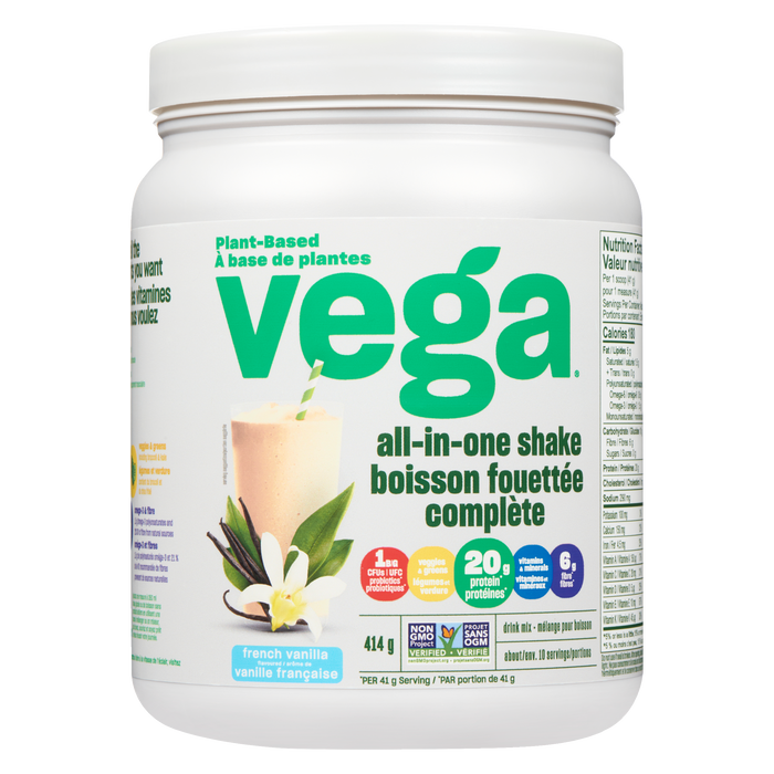 Vega Drink Mix French Vanilla Flavoured 414 g