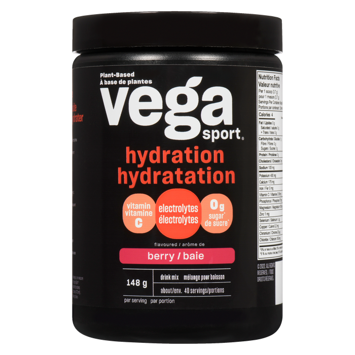 Vega Sport Hydration Drink Mix Berry Flavoured 148 g