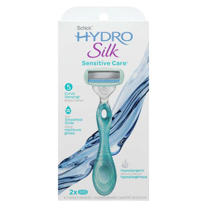 Lames de rasoir à détection de courbe Schick Hydro Silk Sensitive Care 5