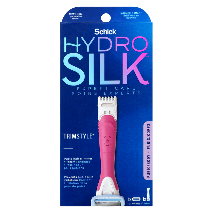 Schick Hydro Silk Expert Care Pubic Hair Trimmer + Razor