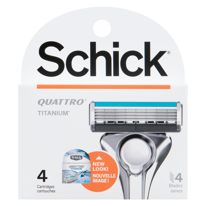 Schick Quattro Titanium 4 lames 4 cartouches