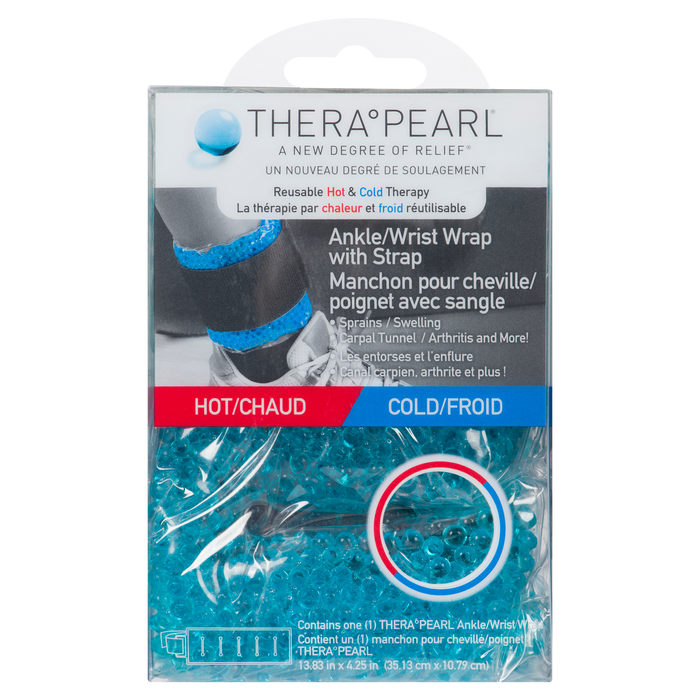 Thera°Pearl Hot/Cold Ankle/Wrist Wrap with Strap