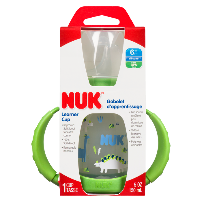 Tasse d'apprentissage NUK 6 mois et plus en silicone 150 ml 1 tasse