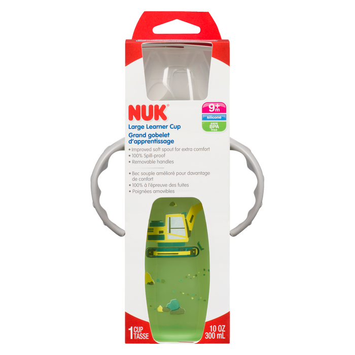 NUK Grand gobelet d'apprentissage en silicone 9 mois et plus 300 ml 1 gobelet