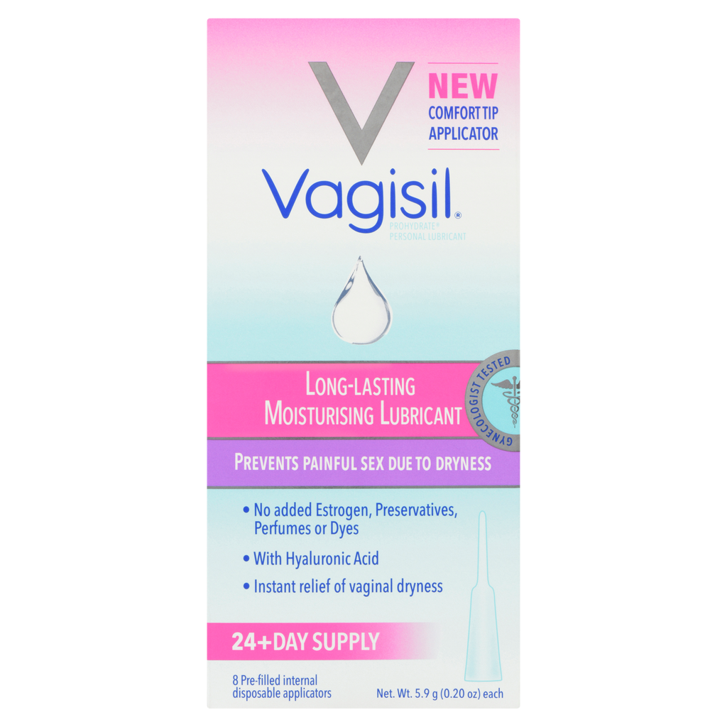 Vagisil Prohydrate Moisturising Lubricant Long-Lasting 8 Pre-Filled In   GreenShield Pharmacy Health Store