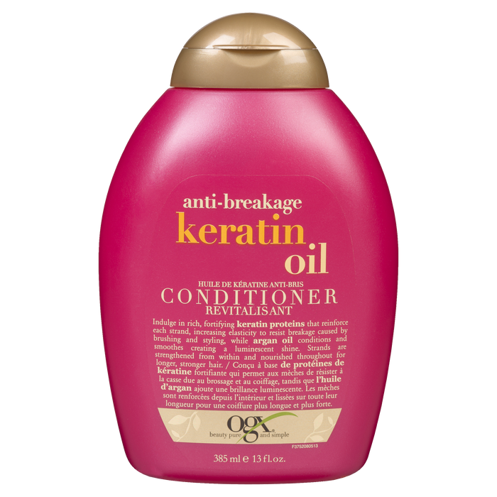 Après-shampoing à l'huile de kératine anti-casse Ogx 385 ml