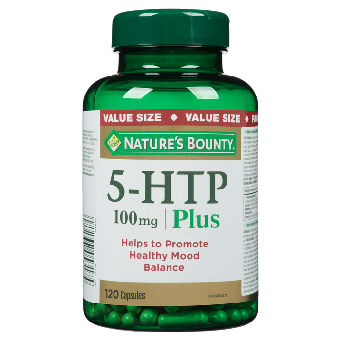 Nature's Bounty 5-HTP 100 mg Plus Format économique 120 gélules