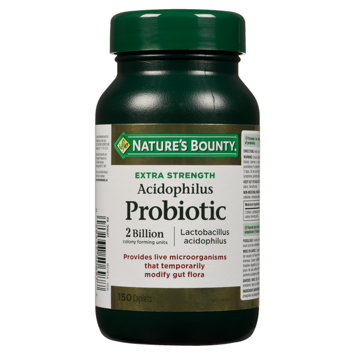 Nature's Bounty Acidophilus Probiotique Extra Fort 150 Comprimés