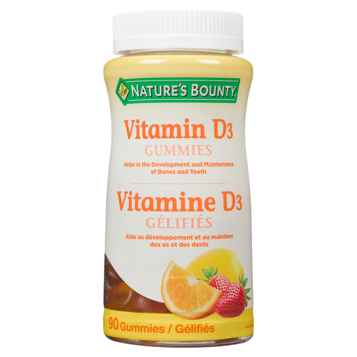 Gummies à la vitamine D3 de Nature's Bounty 90 gummies