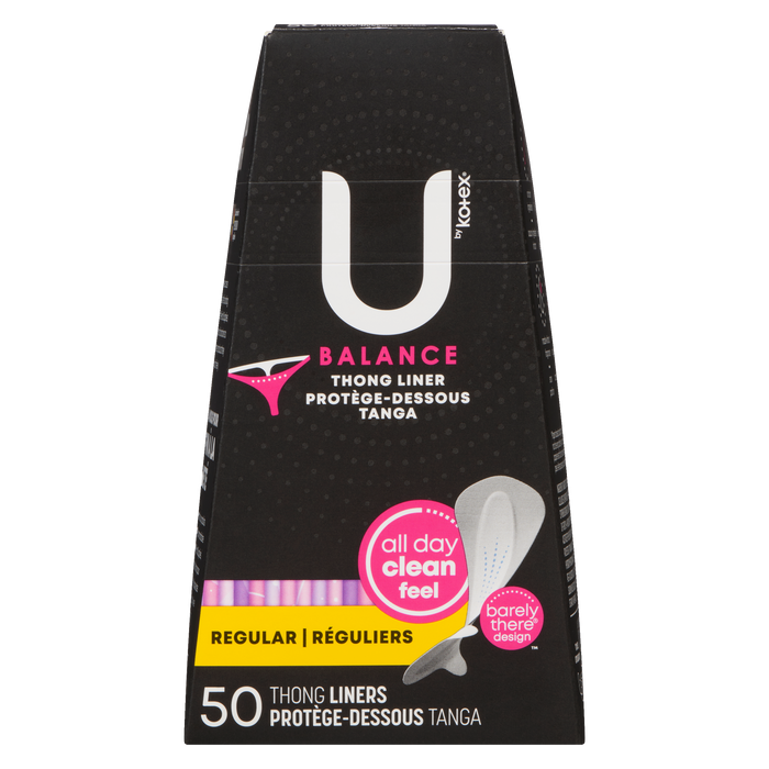 Lot de 50 protège-slips U by Kotex Balance Regular