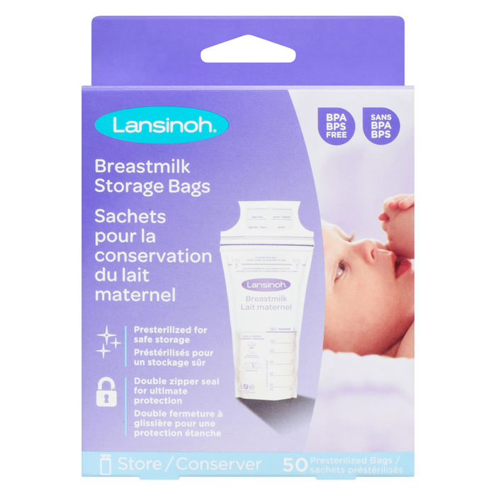 Lansinoh Breastmilk Storage Bags 50 Presterilized Bags