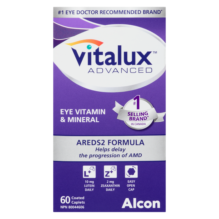 Vitalux Advanced Eye Vitamin & Mineral 60 Coated Caplets