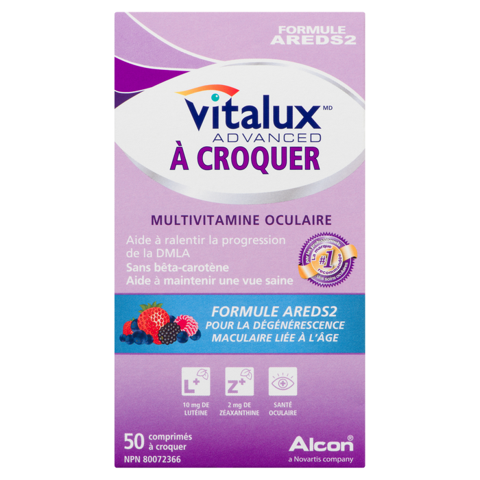 Vitalux Advanced Chewable Ocular Multivitamin 50 Chewable Tablets