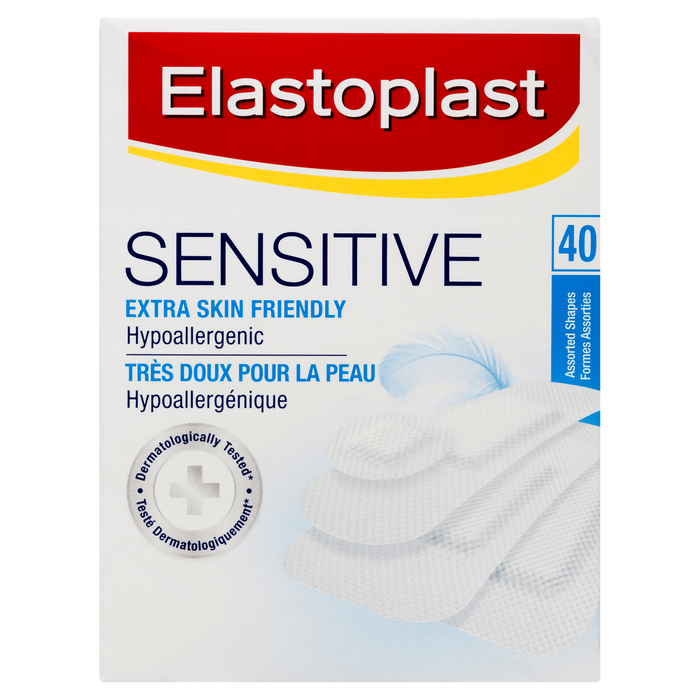 Elastoplast Sensitive 40 formes assorties