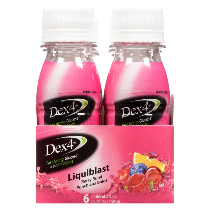 Dex4 Liquiblast Berry Burst 6 Bottles of 2 fl. oz.