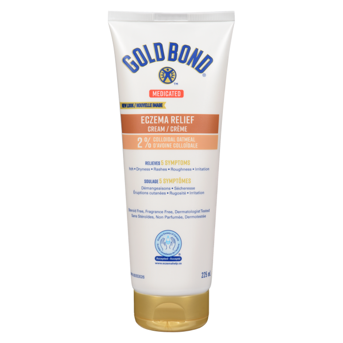 Gold Bond Crème médicamenteuse pour le soulagement de l'eczéma à 2 % d'avoine colloïdale 225 ml