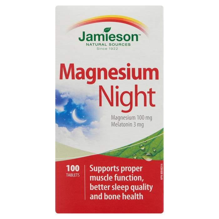 Jamieson Magnesium Night 100 Tablets