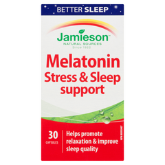 Jamieson Melatonin Stress & Sleep Support 30 Capsules