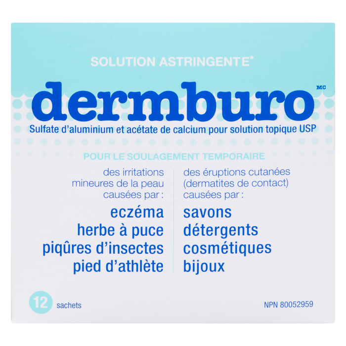 Dermburo Astringent Solution 12 Sachets