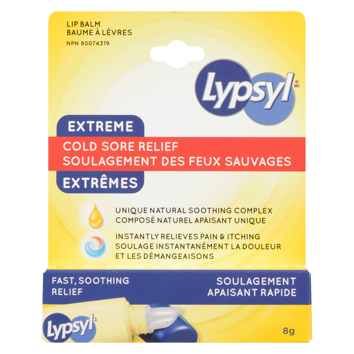 Baume à lèvres Lypsyl Soulagement extrême des boutons de fièvre 8 g