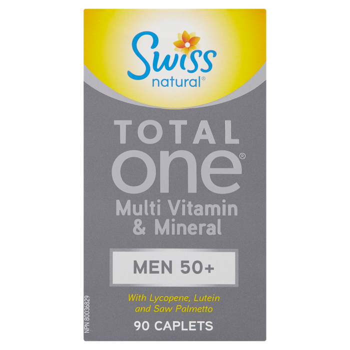 Swiss Natural Total One Multi Vitamin & Mineral Men 50+ 90 Caplets