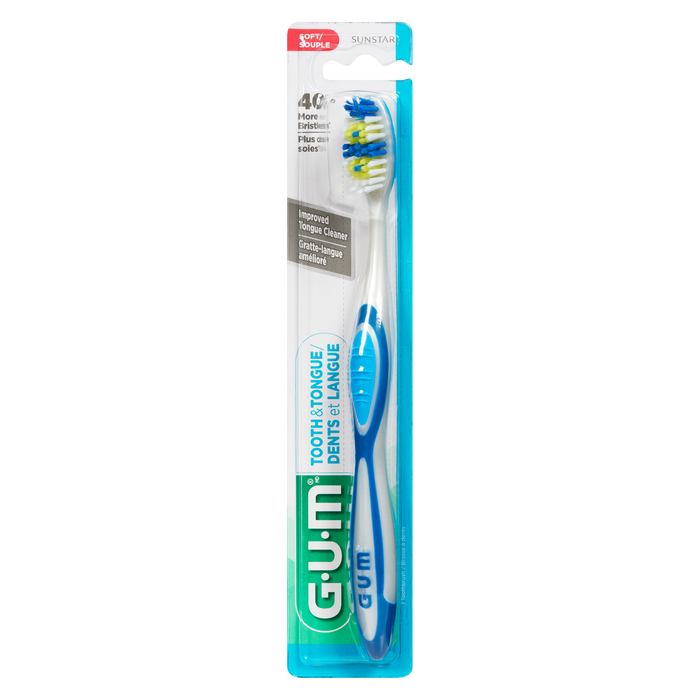 GUM Tooth & Tongue Soft 1 Toothbrush