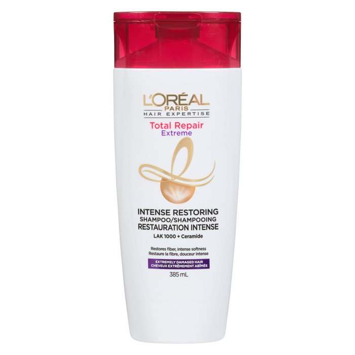 L'Oréal Paris Hair Expertise Total Repair Extreme Shampooing Réparateur Intense Cheveux Extrêmement Abîmés 385 ml