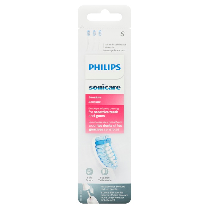 Têtes de brosse à dents Philips Sonicare Sensitive S 3 blanches