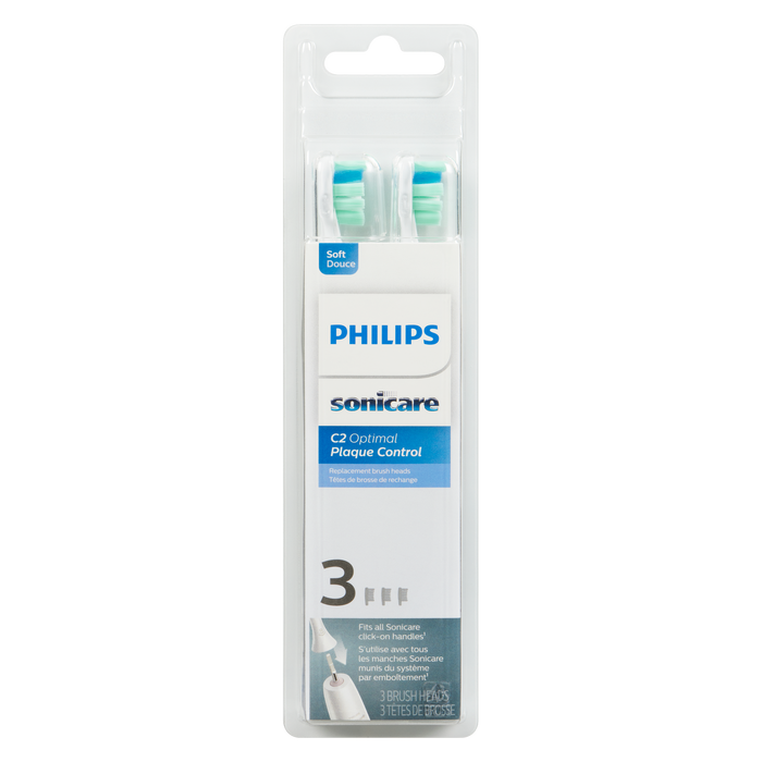 Philips Sonicare Replacement Brush Heads C2 Optimal Plaque Control Soft 3 Brush Heads