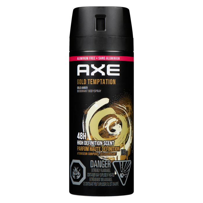 Axe Déodorant Spray Corporel Gold Temptation Gold Amber 113 g