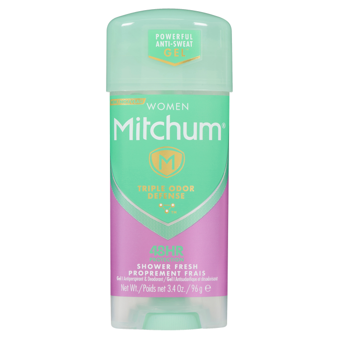 Gel déodorant et anti-transpirant Mitchum pour femme, douche fraîche, 96 g