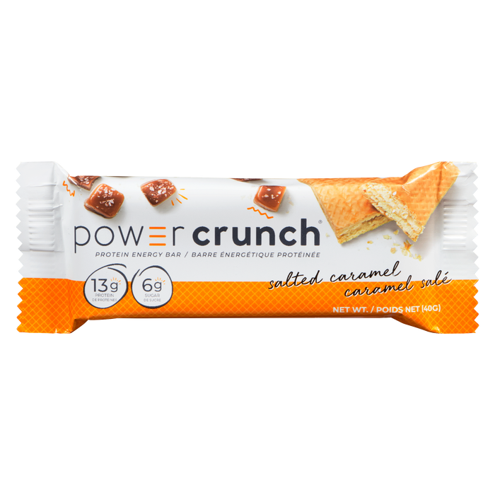 Barre énergétique protéinée Power Crunch Caramel Salé 40 g