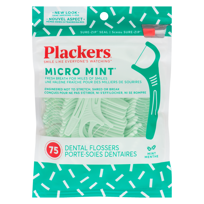 Fil dentaire Plackers Micro Mint 75