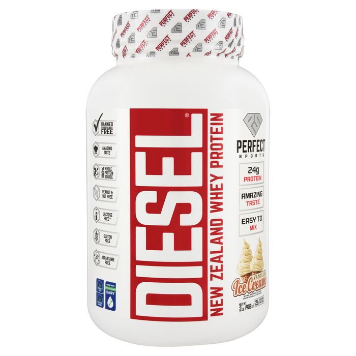 Perfect Sports Diesel New Zealand Whey Protein Vanilla Ice Cream 908 g