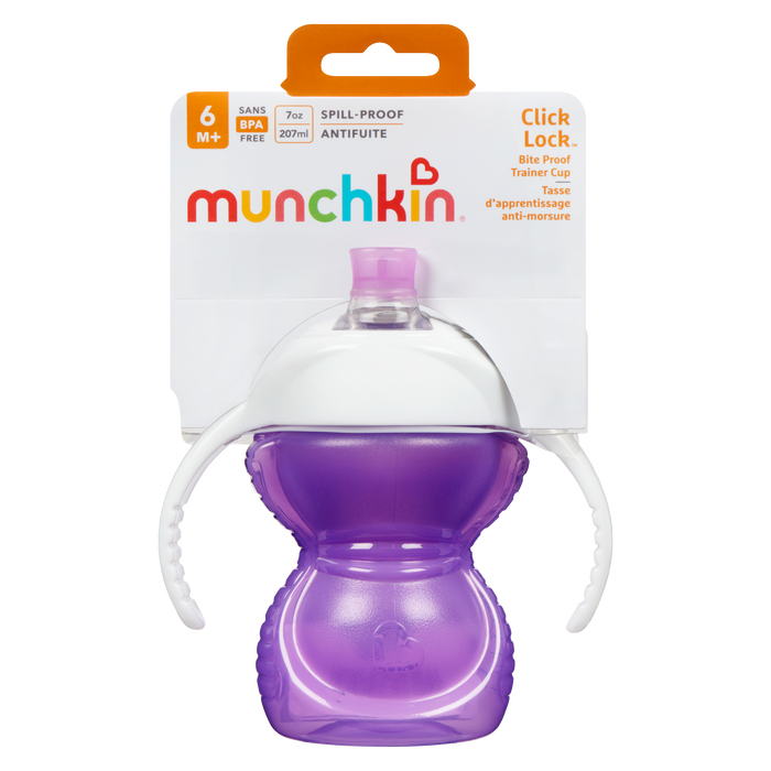 Tasse d'apprentissage anti-morsures Munchkin Click Lock 6 mois et plus 207 ml