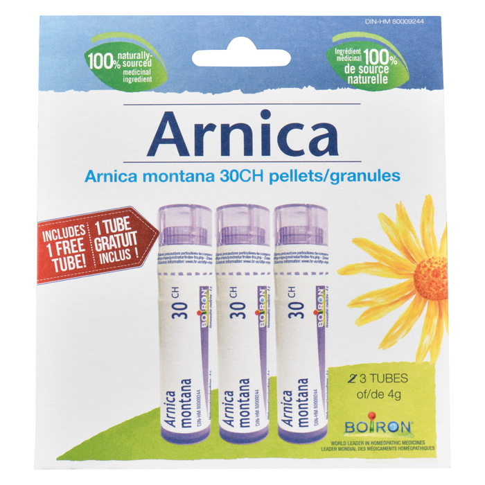 Boiron Arnica Montana 30CH Granulés 3 Tubes de 4 g