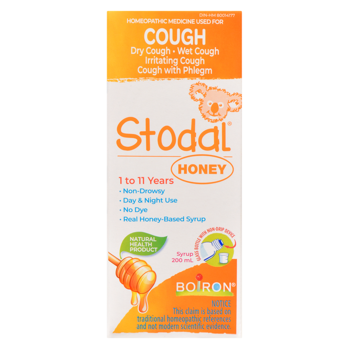 Boiron Stodal Syrup Honey 1 to 11 Years 200 ml