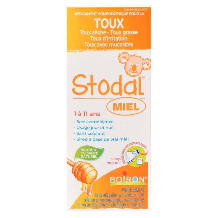 Sirop Boiron Stodal Miel 1 à 11 ans 200 ml