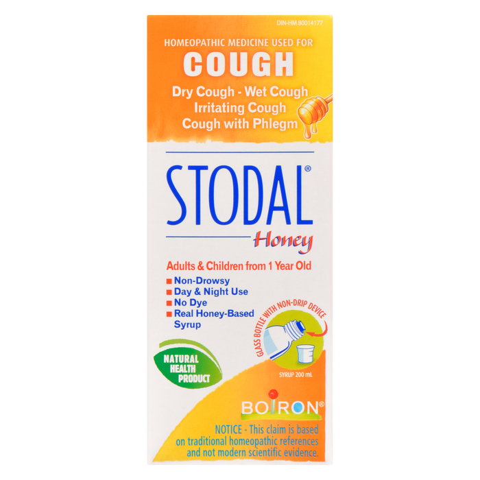 Sirop Stodal Miel Boiron Adultes &amp; Enfants dès 1 an 200 ml