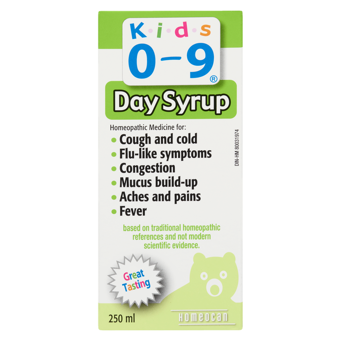 Sirop pour enfants de 0 à 9 jours 250 ml