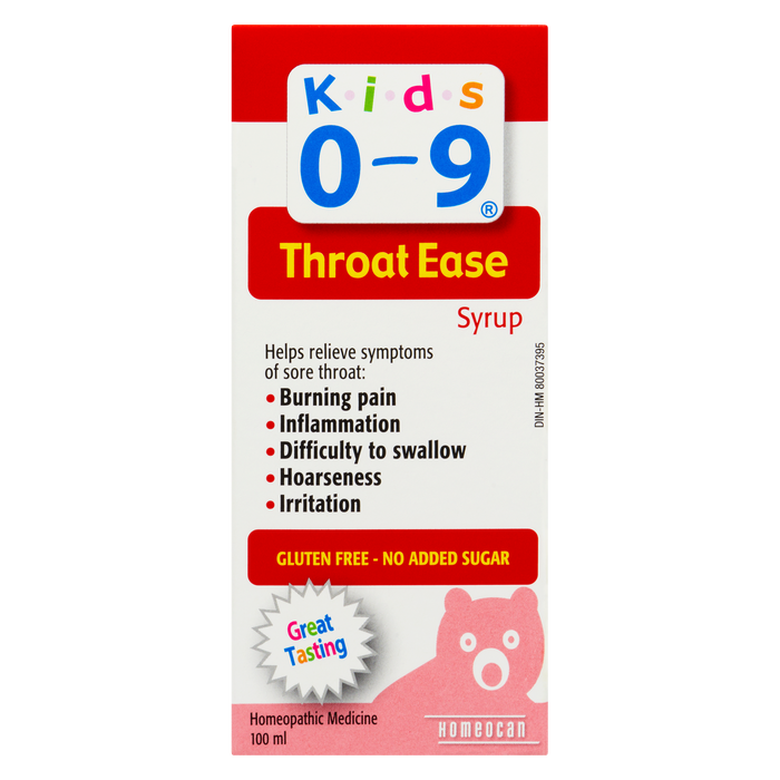 Homeocan Kids 0-9 Médicament homéopathique pour le soulagement de la gorge Sirop 100 ml