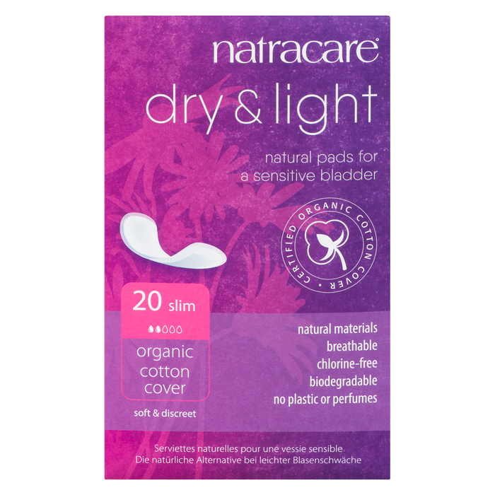 Natracare Natural Pads for a Sensitive Bladder Dry & Light 20 Slim